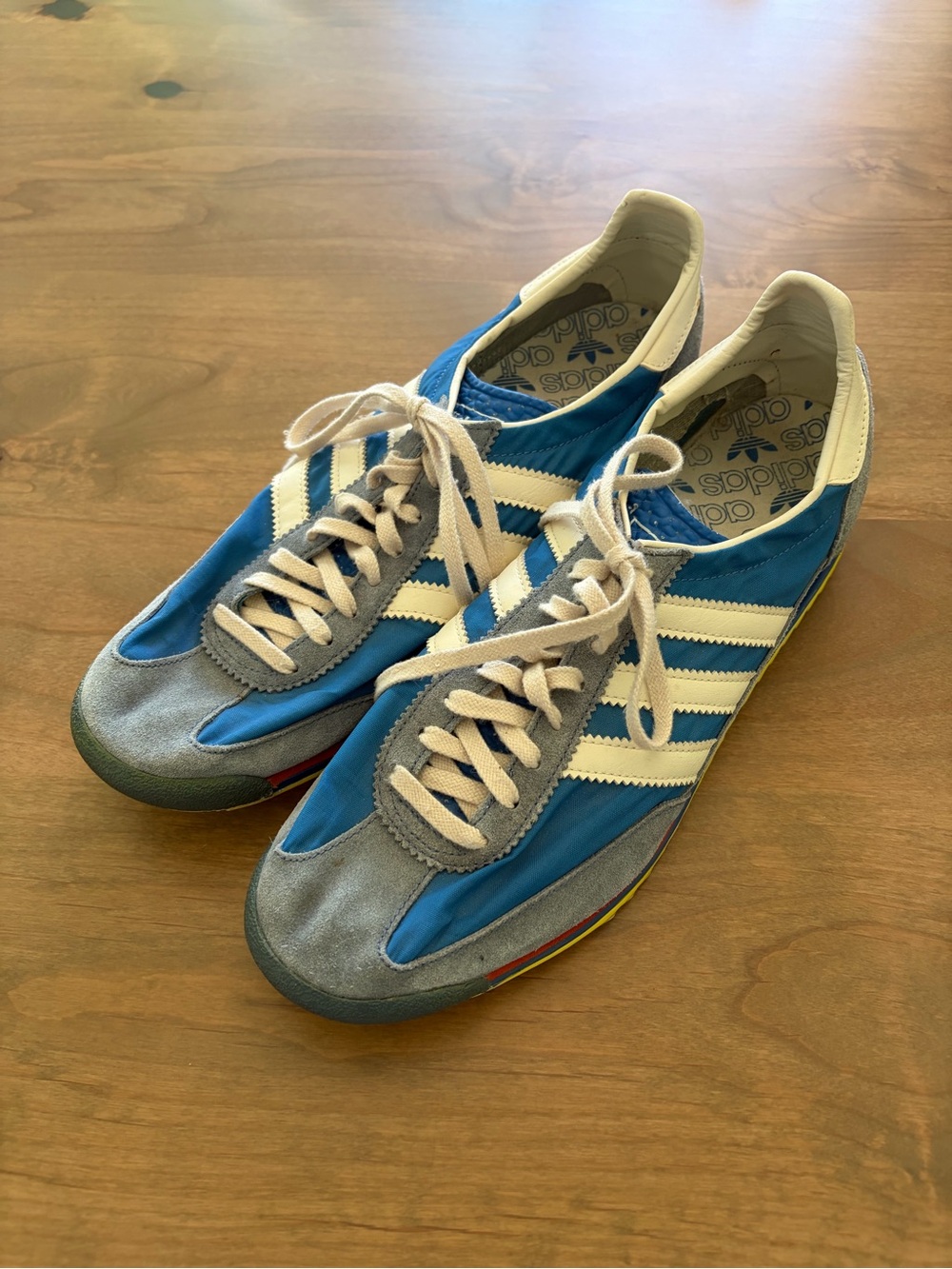 Adidas SL 72 Blue Gray Retro Sneakers Men’s Size 11.5 - Picture 2 of 9